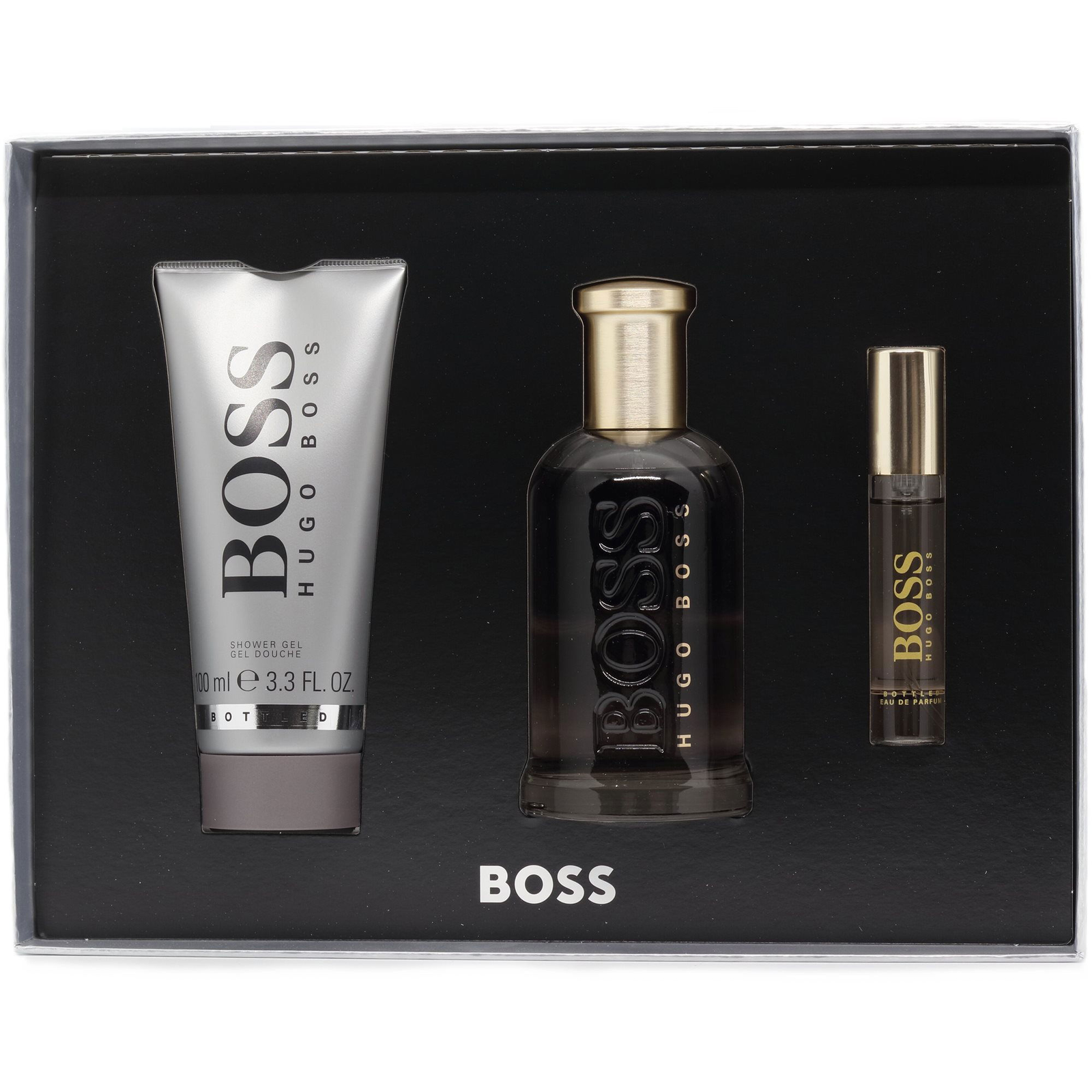Hugo Boss Hugo Boss Bottled edp 100ml + edp 10ml + żel pod prysznic 100ml (3616303428495)